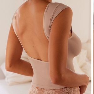 Free People Low Back Seamless Tee